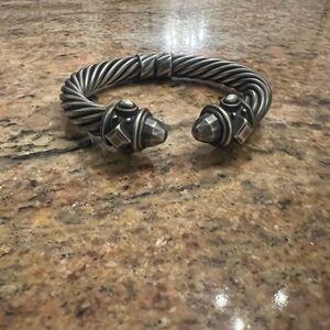 David Yurman Blackened Silver Renaissance Bracelet